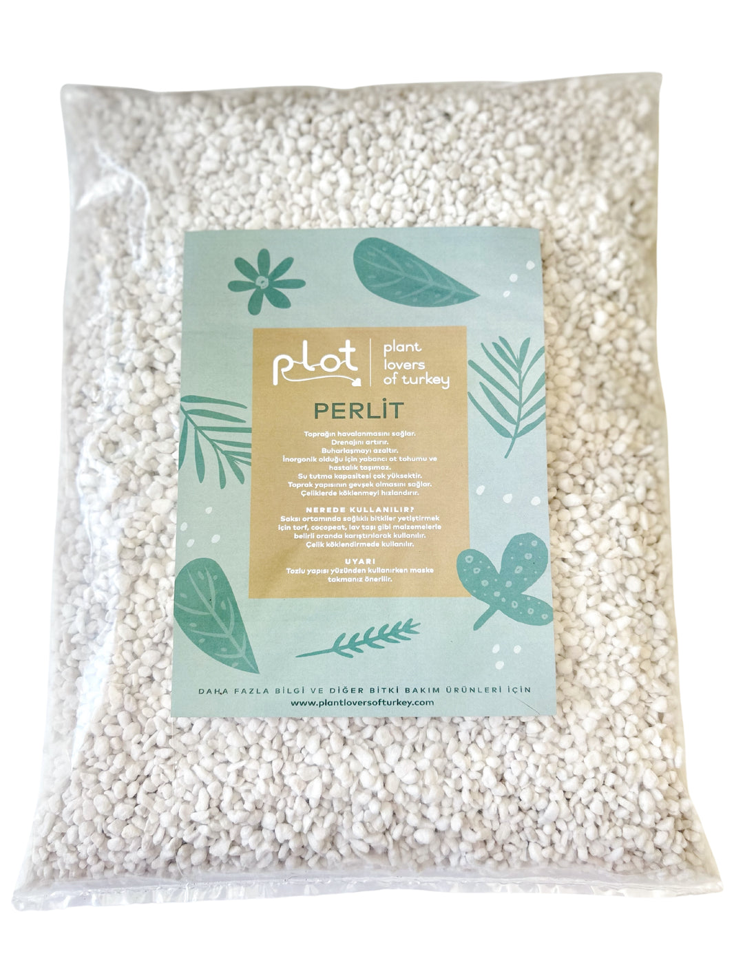 Perlite Plant Care Rooting Soil Mix Aerator Drainage Material 2 Liters