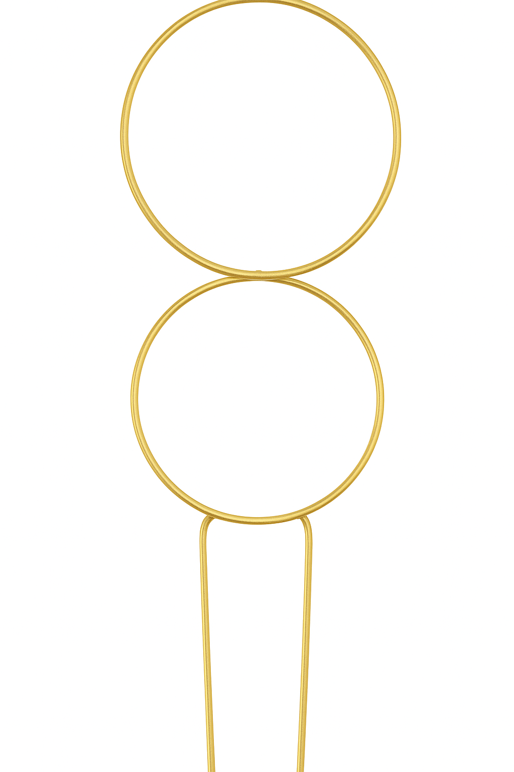 ÇİFT HALKA Metal Bitki Desteği 56 cm