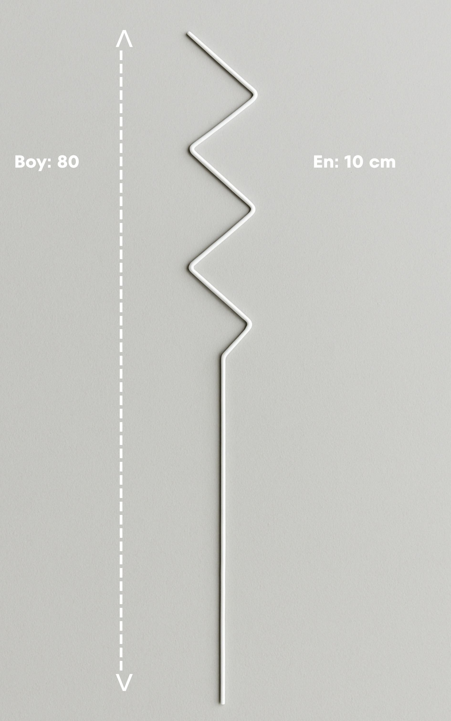 ZİKZAK Metal Bitki Desteği 80 cm