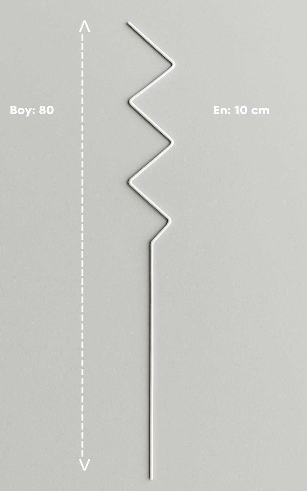 ZİKZAK Metal Bitki Desteği 80 cm
