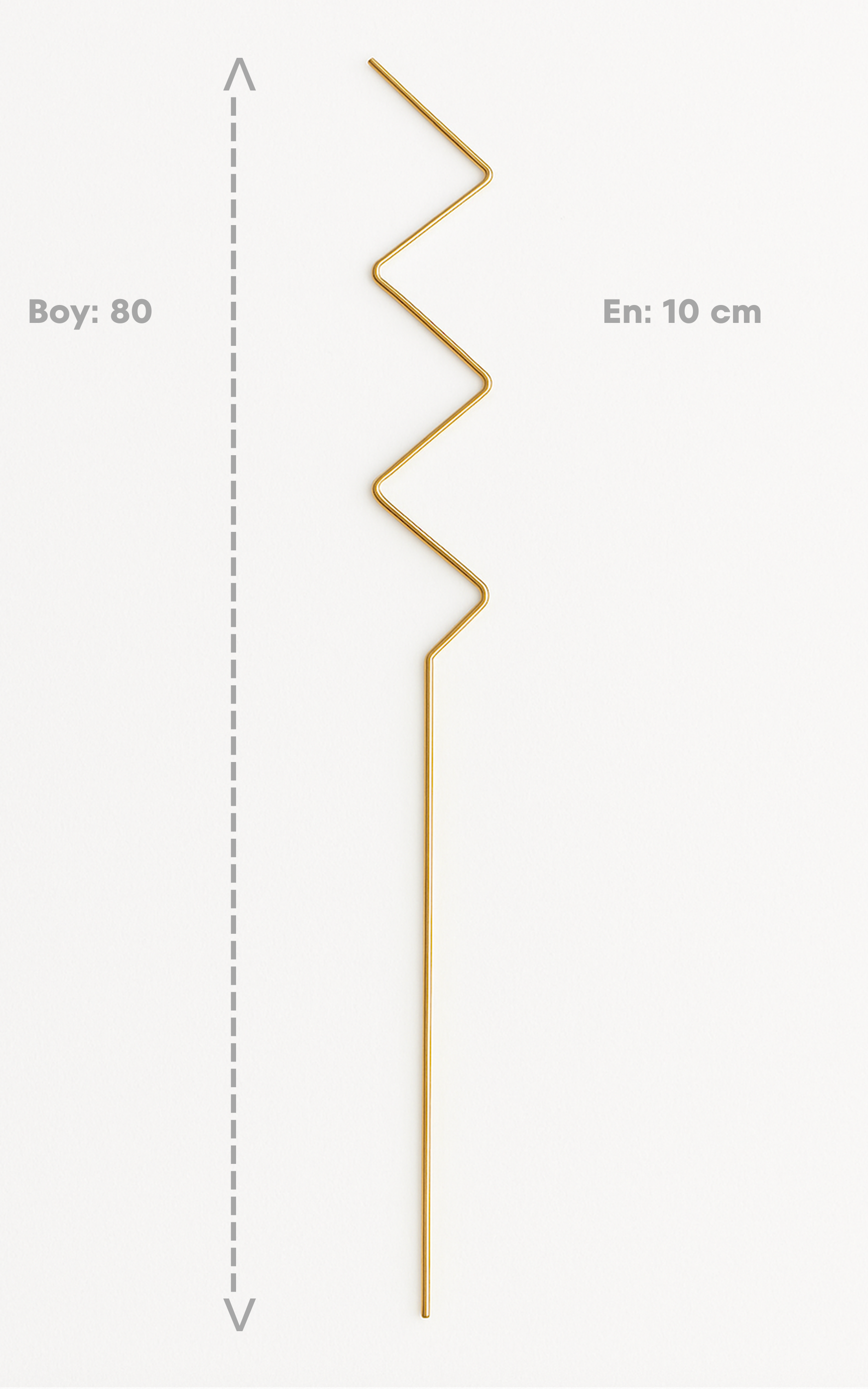 ZİKZAK Metal Bitki Desteği 80 cm
