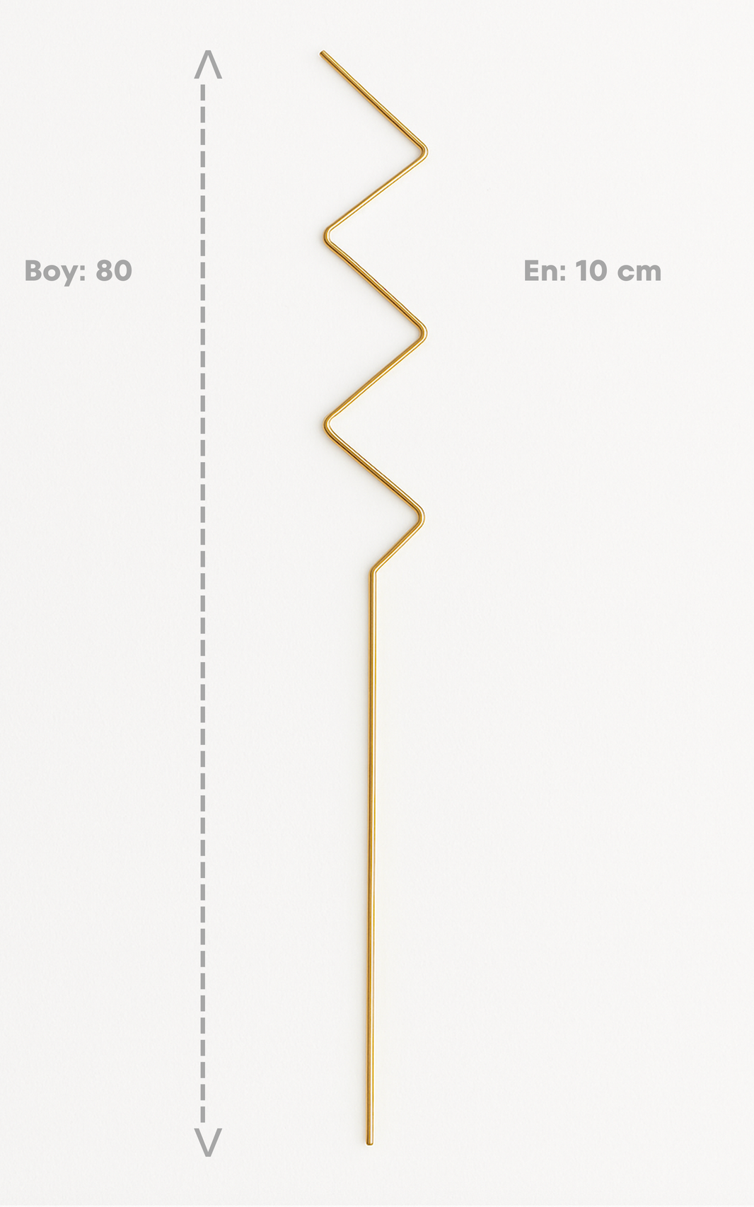 ZİKZAK Metal Bitki Desteği 80 cm