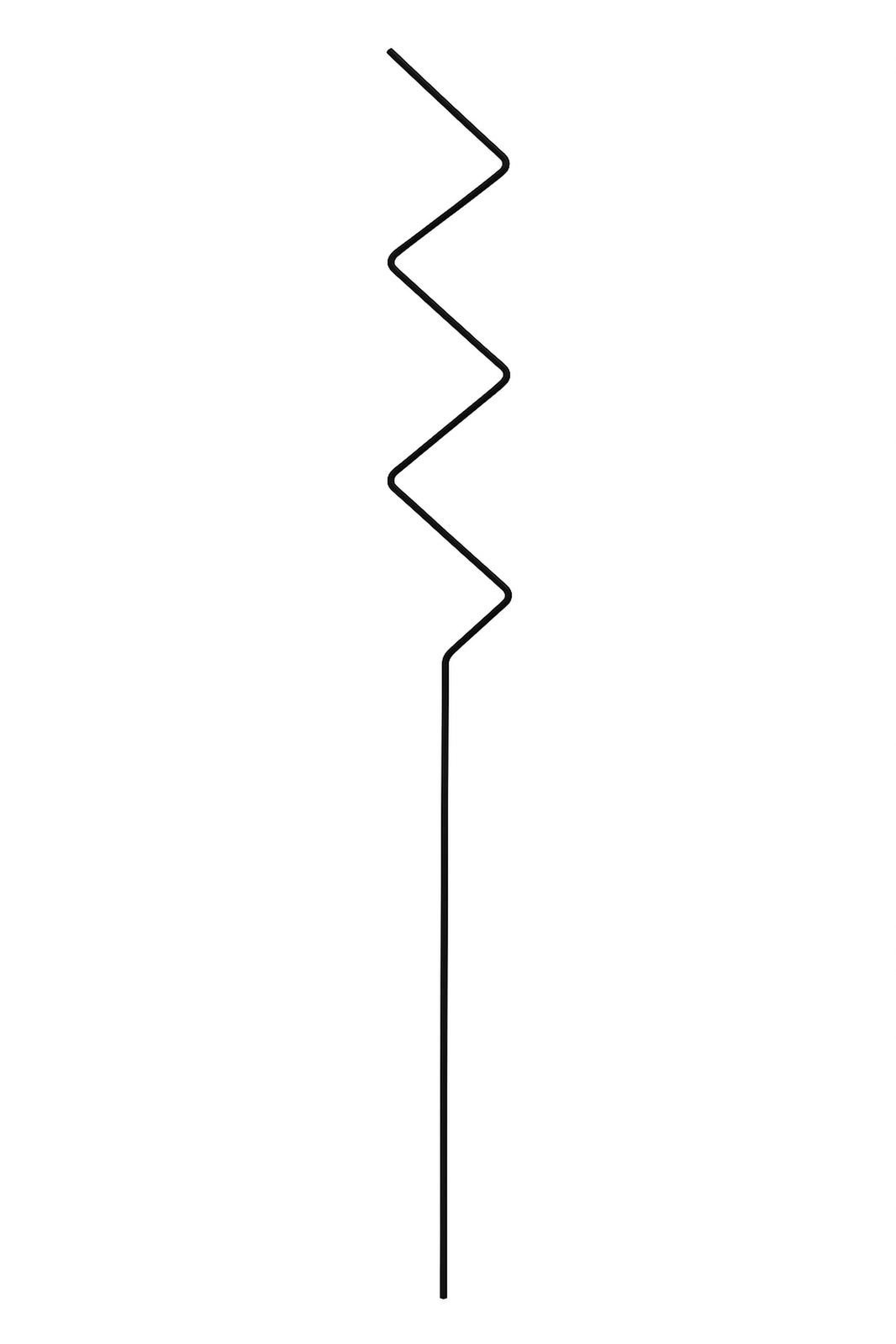 ZİKZAK Metal Bitki Desteği 80 cm