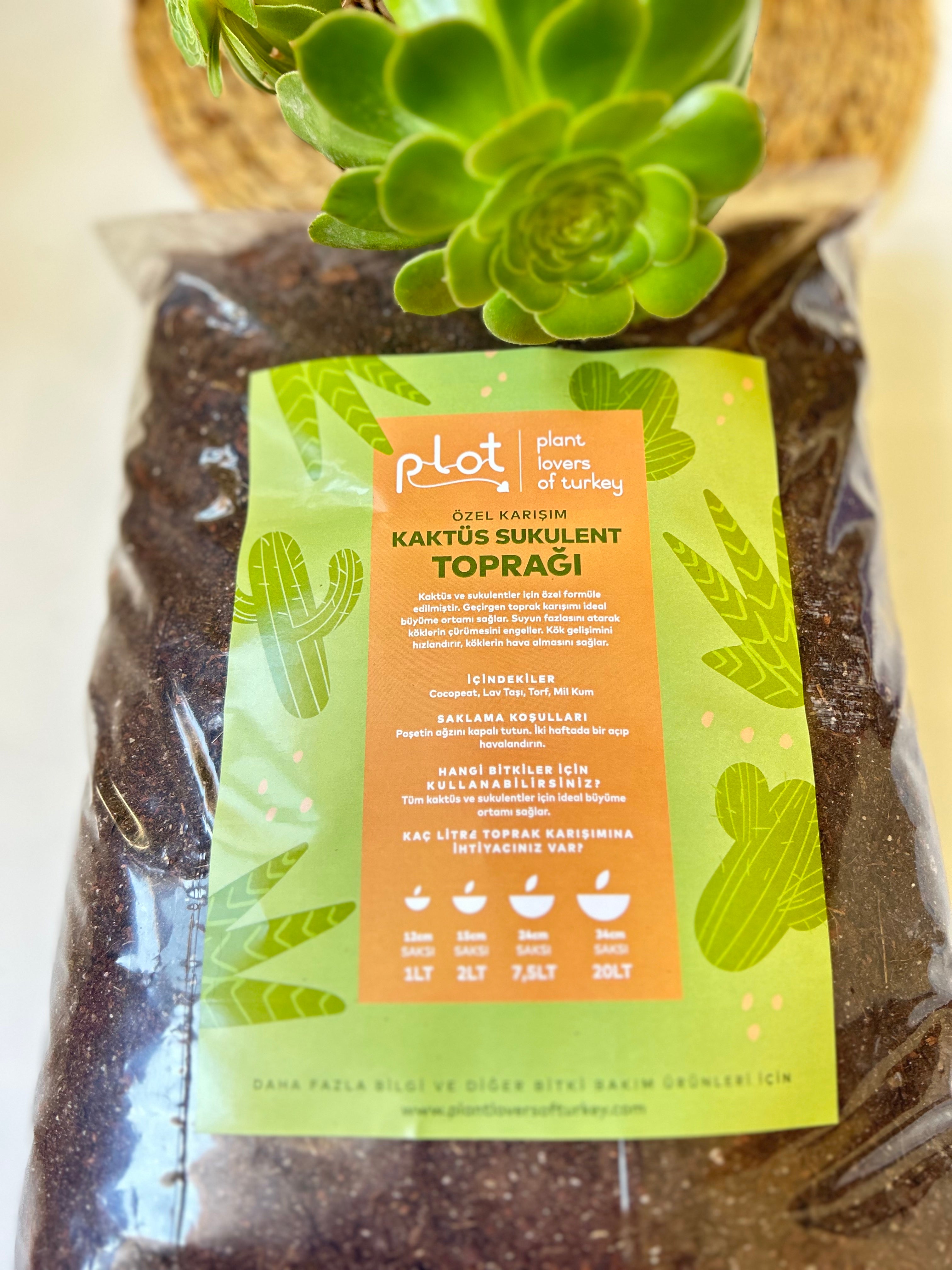 Cactus Succulent Soil Special Mix Permeable Soil Suitable for Terrarium 1 L