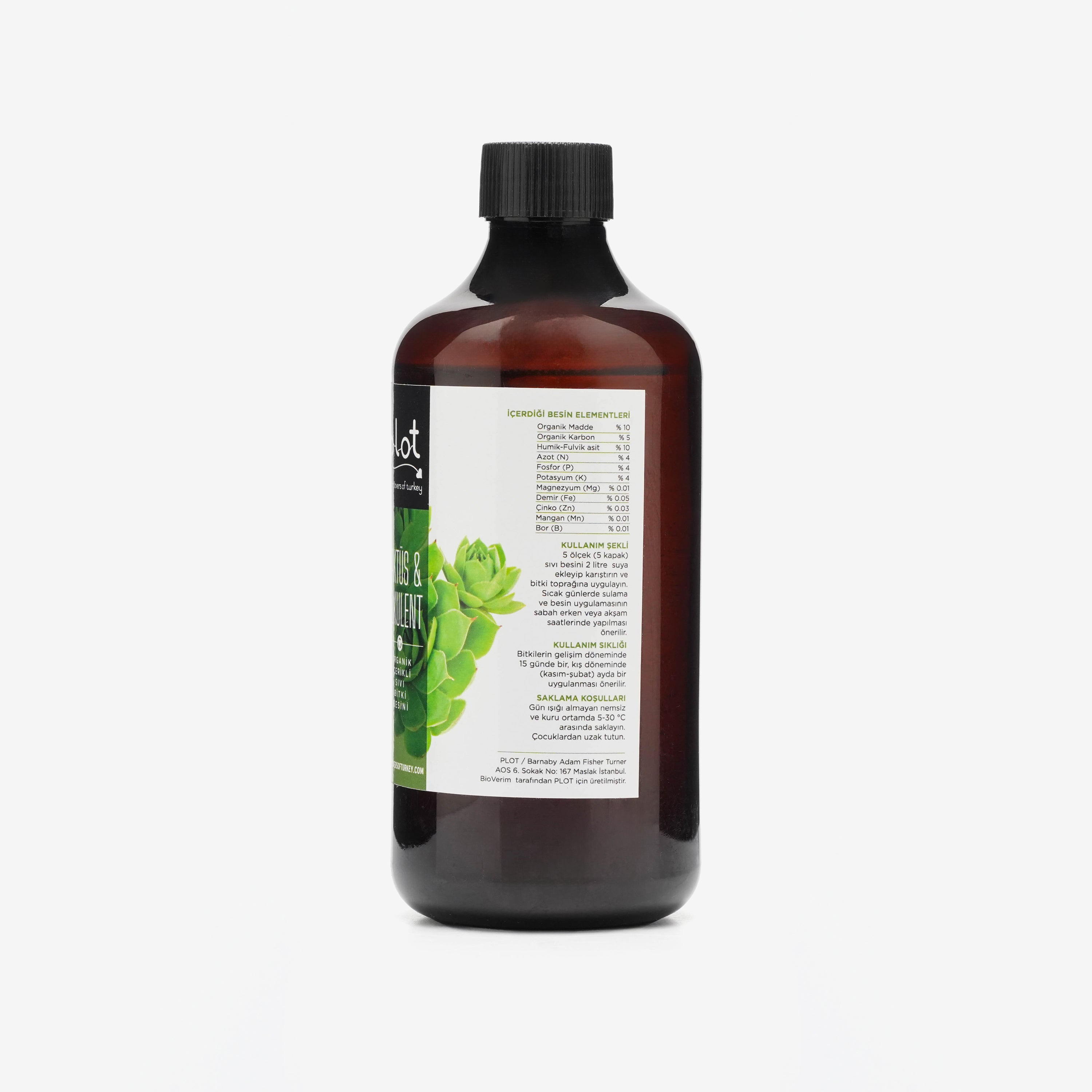 Kaktüs Sukulent Bitki Besini 500 ml