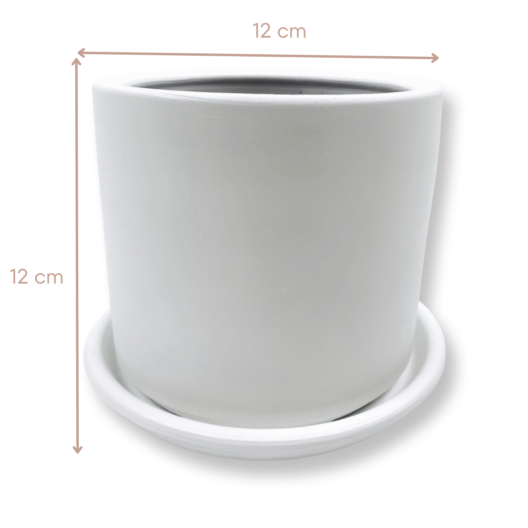 Londra Serisi Toprak Saksı 12x12 cm