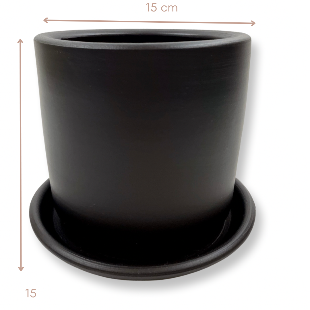 Londra Serisi Toprak Saksı 15x15 cm