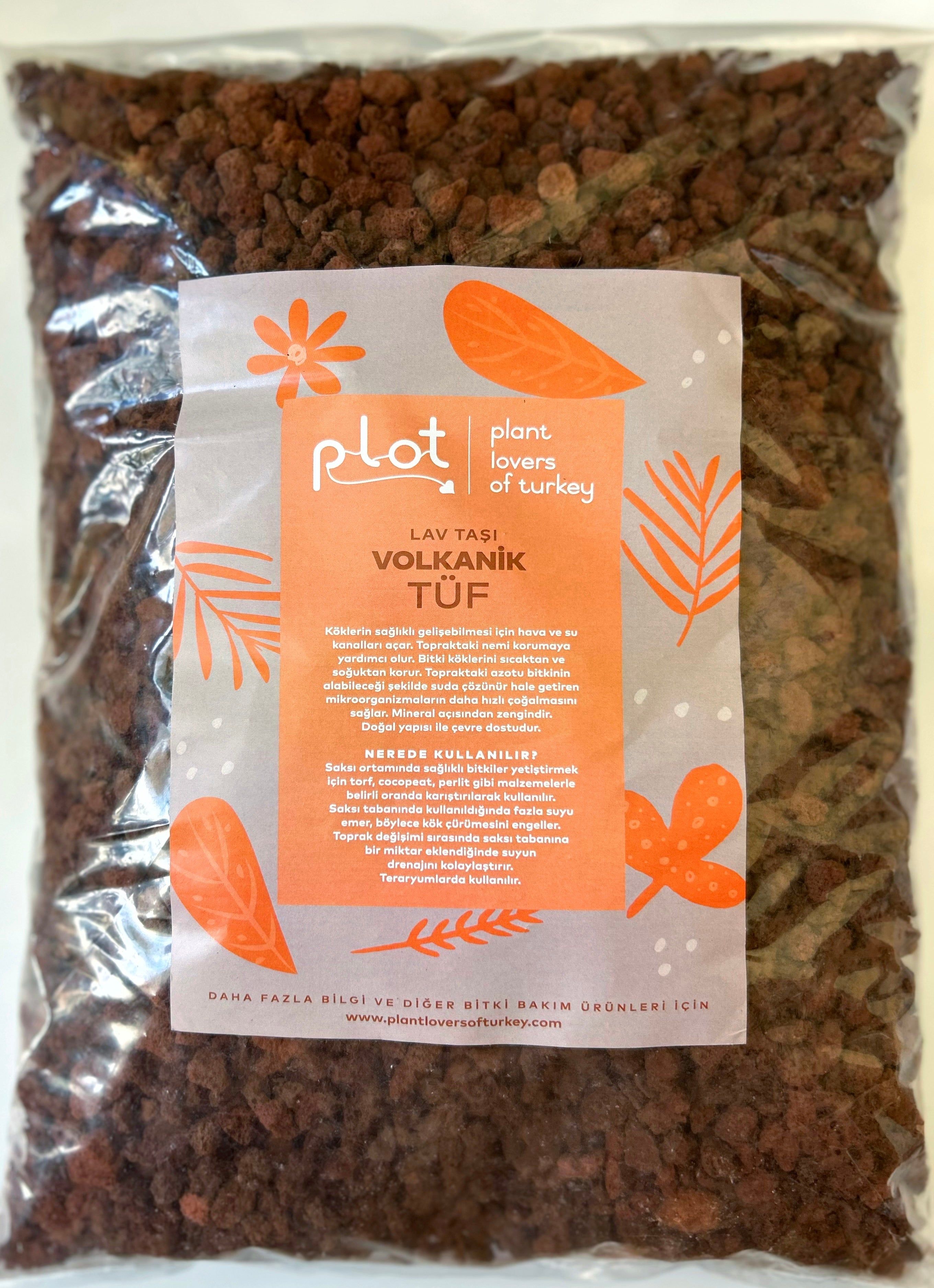 Lava Stone 1 Liter Volcanic Tuff Pumice Scoria Add to Potting Soil