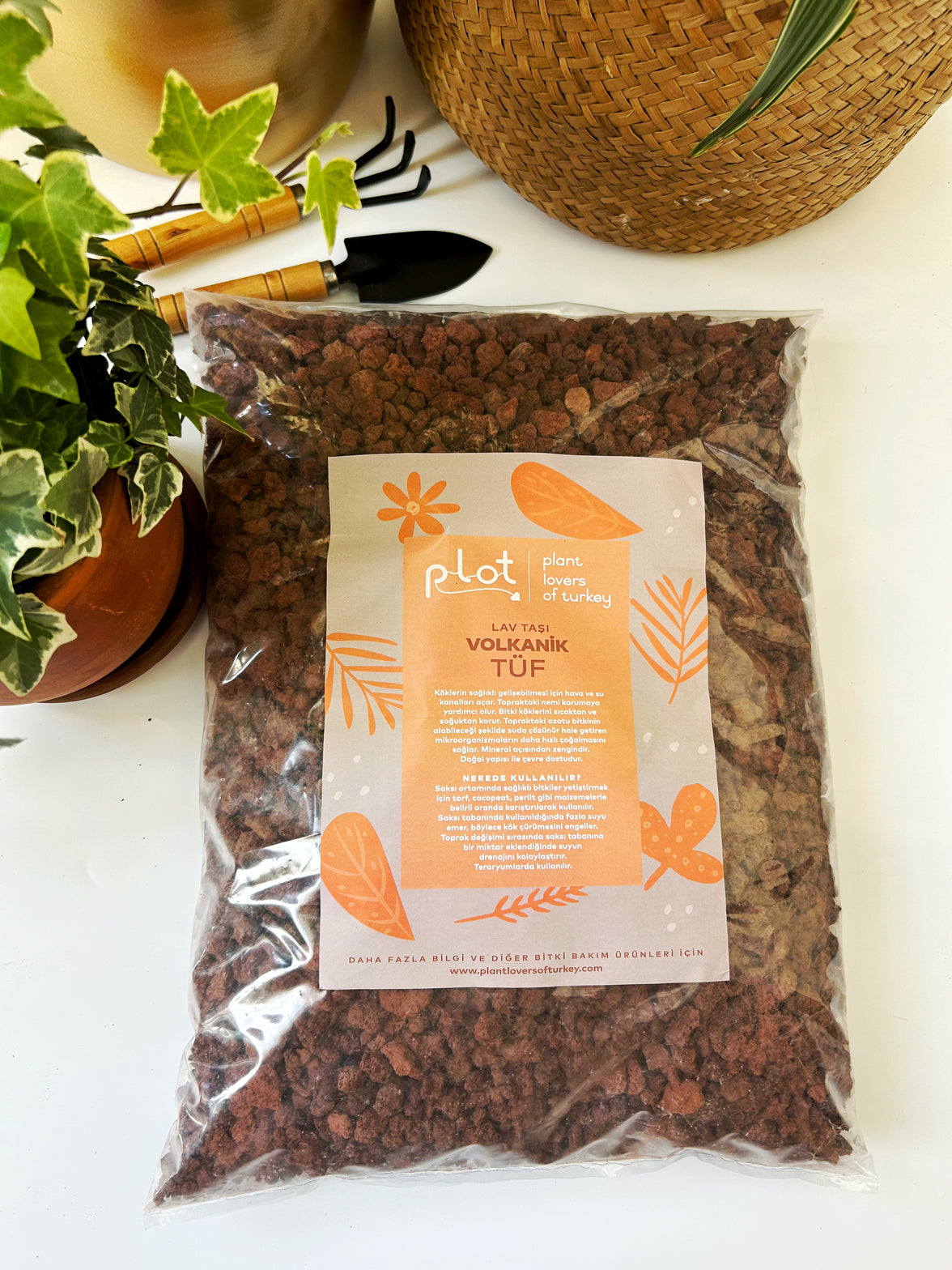 Lava Stone 1 Liter Volcanic Tuff Pumice Scoria Add to Potting Soil