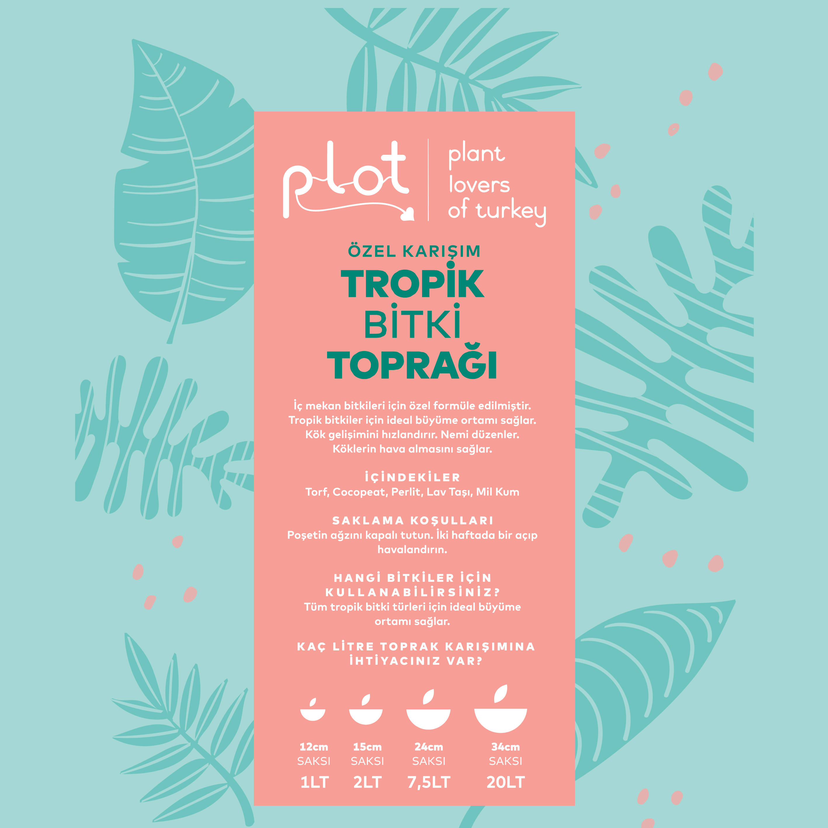Tropik Bitki Toprağı 10 Litre