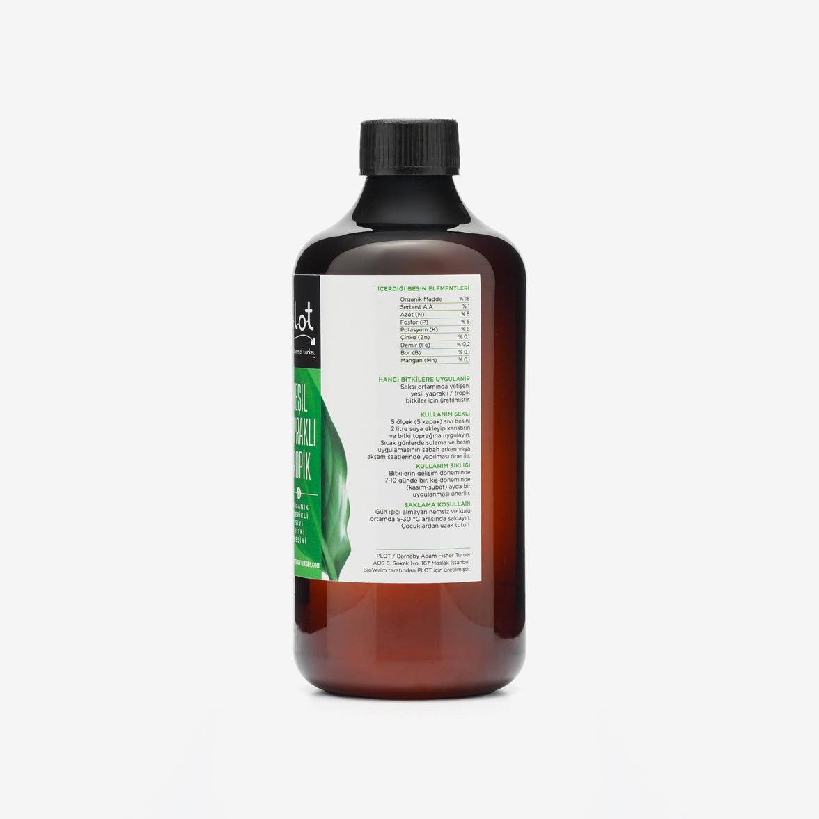 Green Leaf Plant Food 500 ml Natural Liquid Nutrient for Tropical Indoor Plants