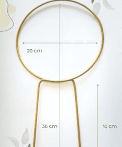 PLOT Bitki Destek Çubuğu ile sarmaşık bitkiler metal halkaya sarılarak sağlıklı büyür.